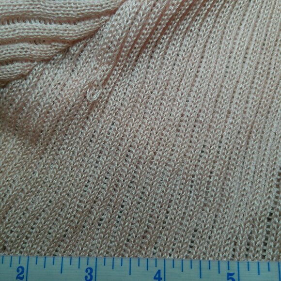 Open Cardigan Peach/Pink Sweater Size 1X - Picture 8 of 8